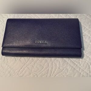 Furla Purple Long Wallet NWOT